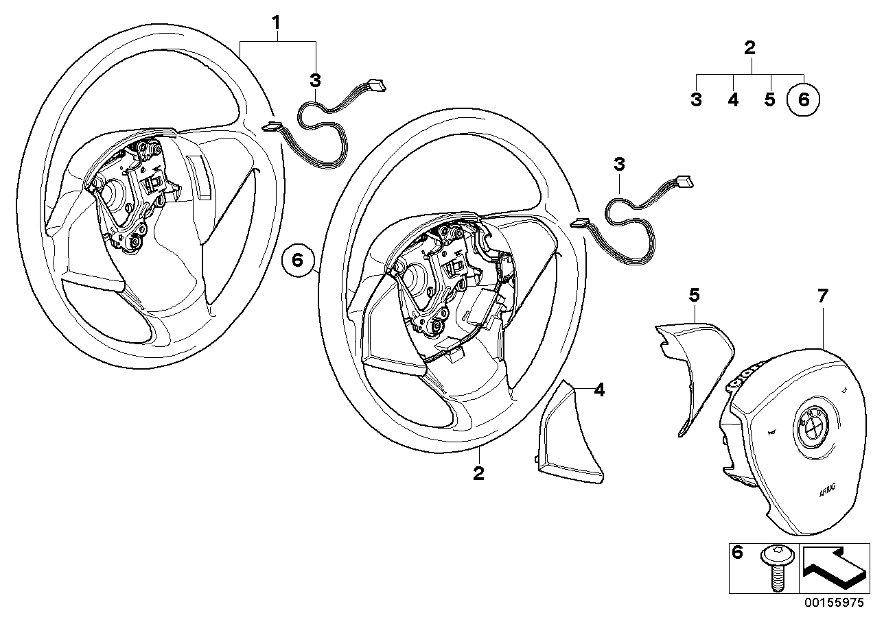 Genuine BMW 32306884326 E83 Airbag Module, Driver's Side (Inc. X3) | ML Performance UK UK Car Parts