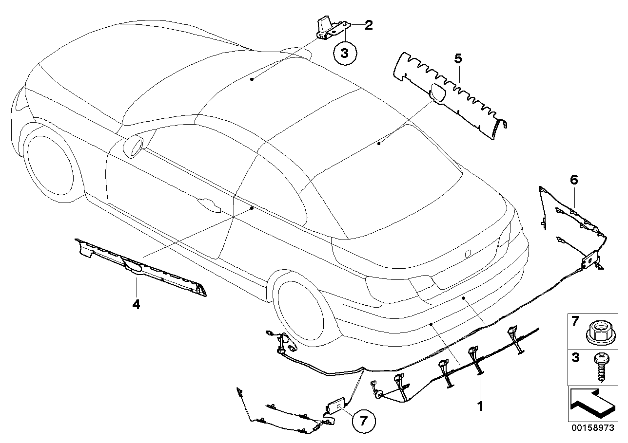 Genuine BMW 65206947216 E93 Antenna, Bumper-Mounted, Fm (Inc. 325i, 320i & 323i) | ML Performance UK UK Car Parts