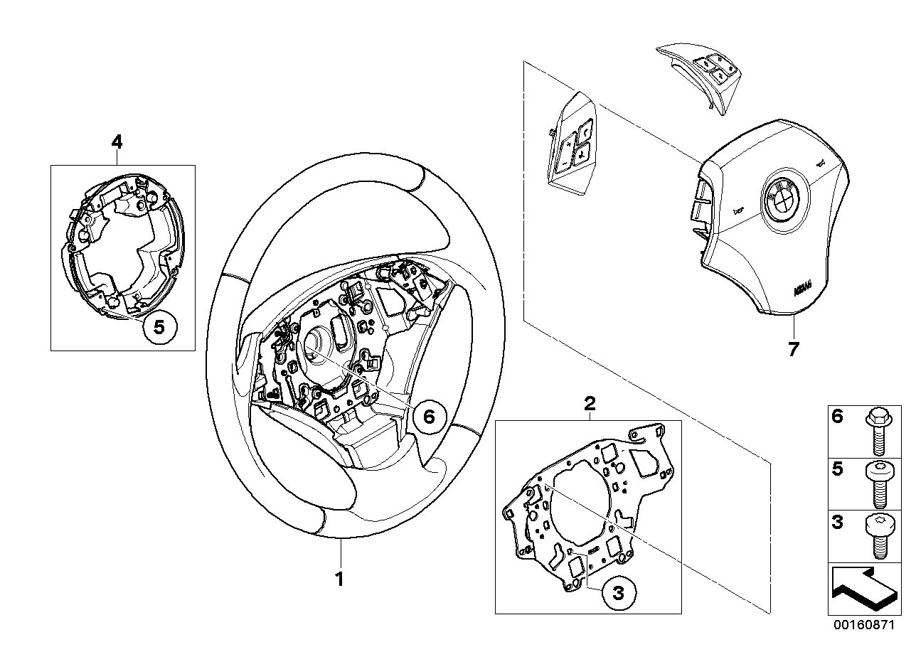Genuine BMW 32346790390 E60 E61 Airbag Module, Driver's Side (Inc. 528xi, 550i & 528i) | ML Performance UK UK Car Parts
