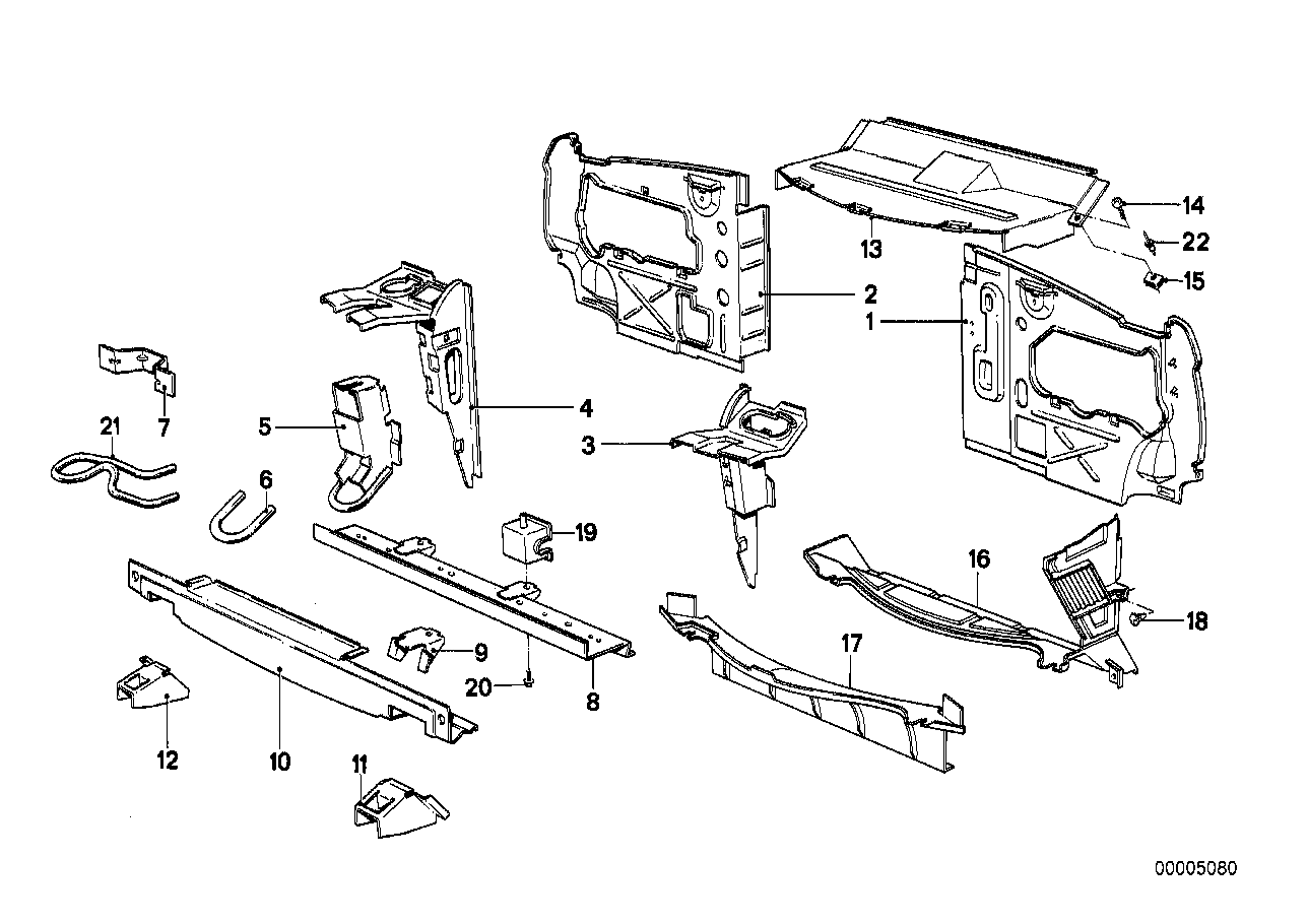Genuine BMW 41111900694 E28 Bracket Lower Right (Inc. 524td, 520i & 528i) | ML Performance UK UK Car Parts
