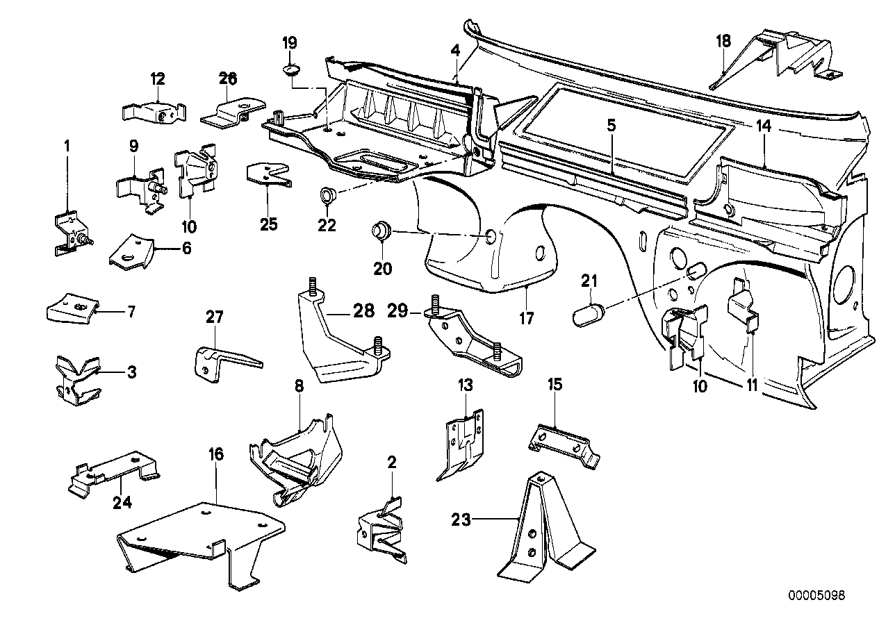 Genuine BMW 41241936200 E30 Support (Inc. 318i, 316 & 316i) | ML Performance UK UK Car Parts