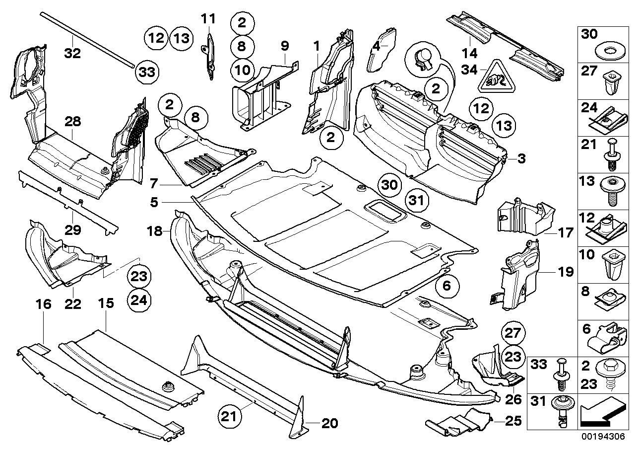 Genuine BMW 51757159659 E61 Engine Encapsulation, Front (Inc. 545i, 523i & 550i) | ML Performance UK UK Car Parts