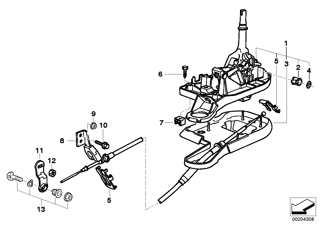 Genuine BMW 25161423014 E39 Cable Noise Absorbing THM (Inc. 528i) | ML Performance UK UK Car Parts