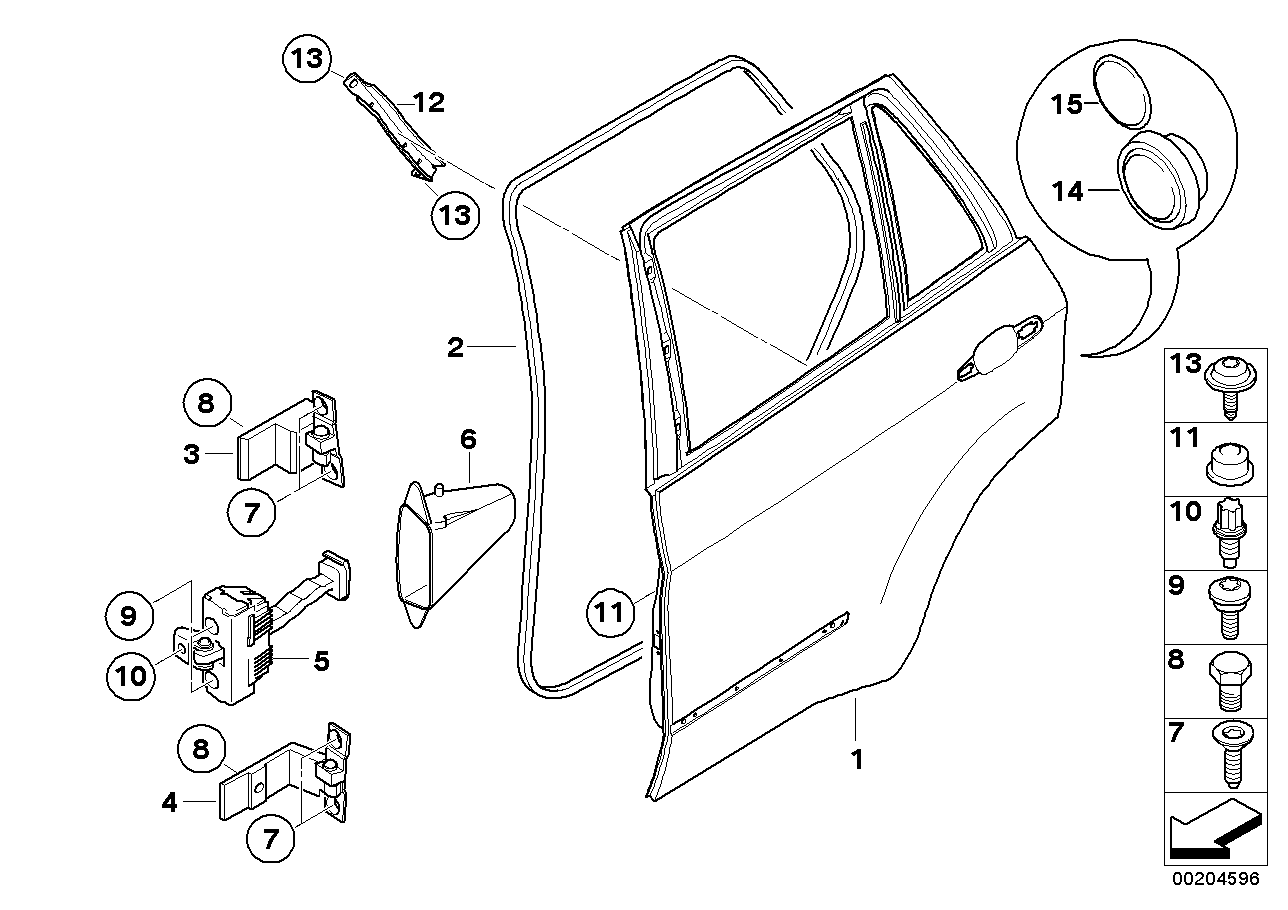 Genuine BMW 51227263447 E70 Grommet, Door Brake, Rear (Inc. X5) | ML Performance UK UK Car Parts