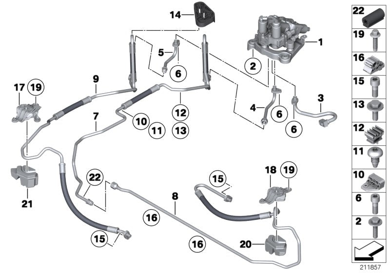 Genuine BMW 37136775208 Pressure Line, Valve Block (Inc. 730Ld, 535d & 730d) | ML Performance UK UK Car Parts