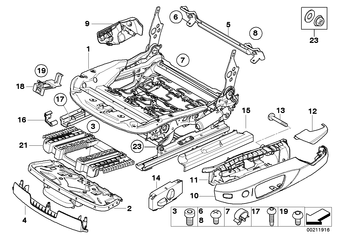 Genuine BMW 52106959296 E92 Electrical Seat Mechanism, Right (Inc. 335i, 320xd & 323i) | ML Performance UK UK Car Parts