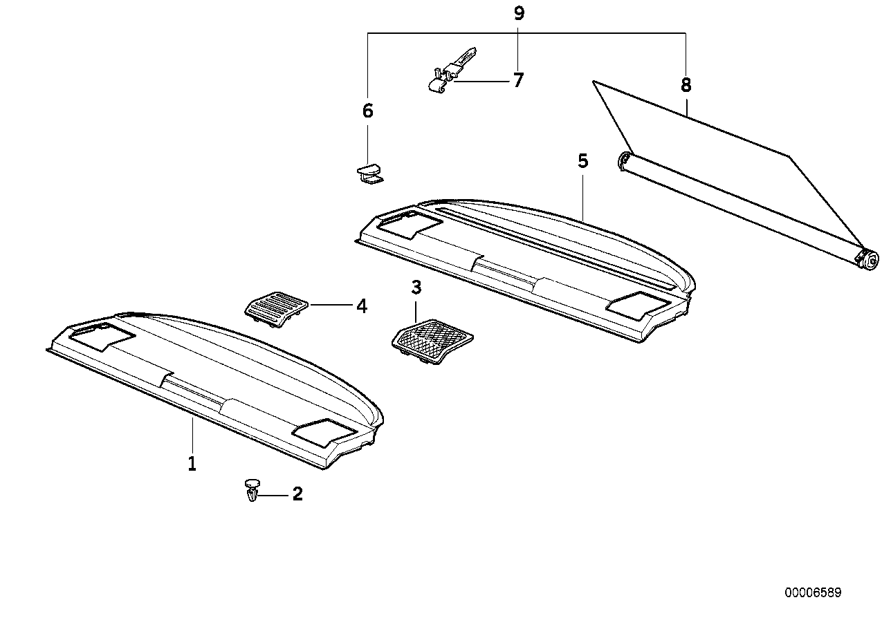 Genuine BMW 51468173236 E36 Grid GRAU (Inc. 325is, 328i & 318is) | ML Performance UK Car Parts