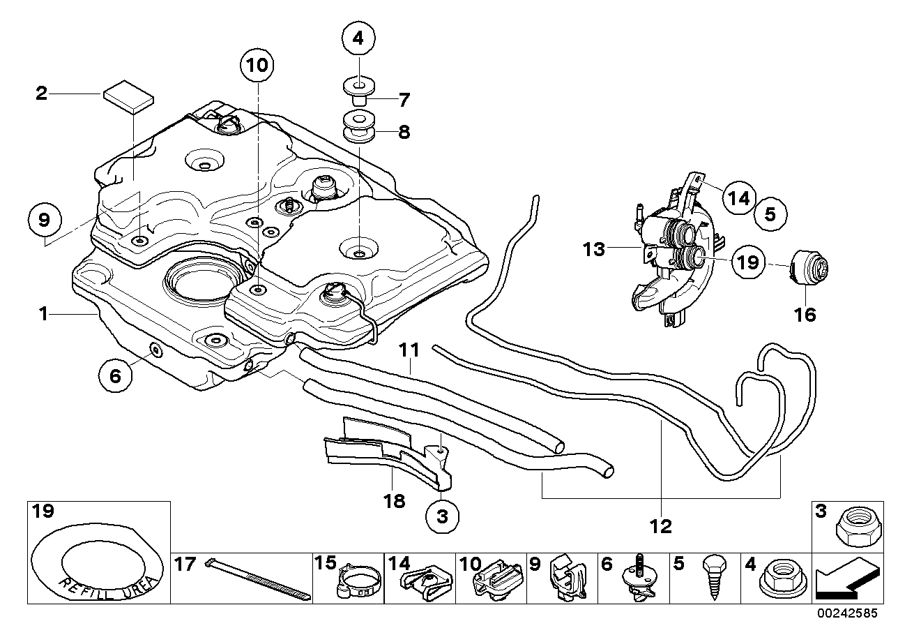 Genuine BMW 16197204927 E71 E90 E70 Lock Pin (Inc. X5) | ML Performance UK UK Car Parts