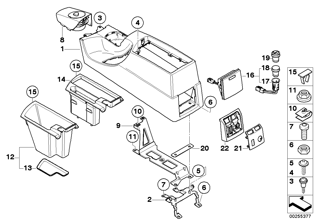 Genuine BMW 51163403654 E83 Cover Cd Changer, Centre Console (Inc. X3) | ML Performance UK UK Car Parts