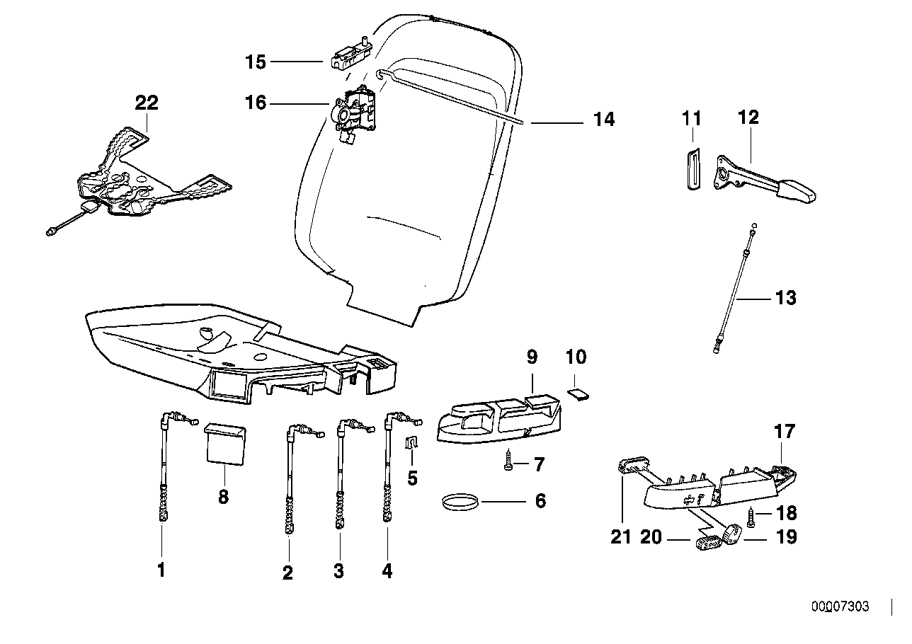 Genuine BMW 52108135542 E36 Trimming Wire Rear L=270mm (Inc. 325td, 316i & 316g) | ML Performance UK UK Car Parts