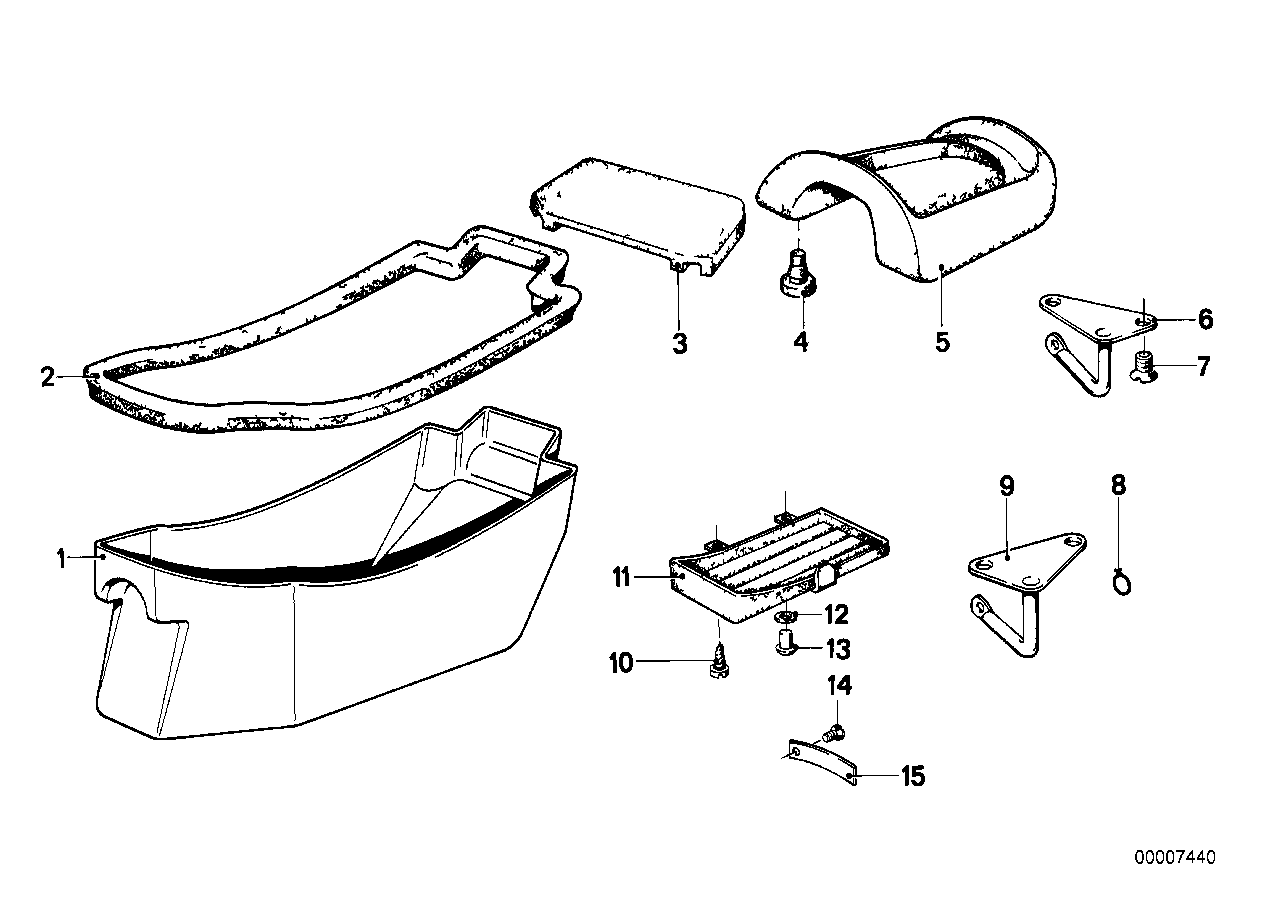 Genuine BMW 52531232666 Storing Partition (Inc. R90S, R 75) | ML Performance UK UK Car Parts