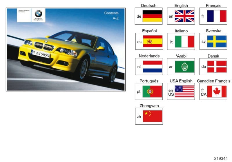 Genuine BMW 01410158142 E46 Owner'S Handbook M3 E46/2 EN US, MJ 04 (Inc. & M3) | ML Performance UK Car Parts