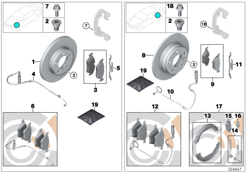 Genuine BMW 34416851439 E53 F20 Expanding Lock (Inc. X1 & 330iX) | ML Performance UK UK Car Parts