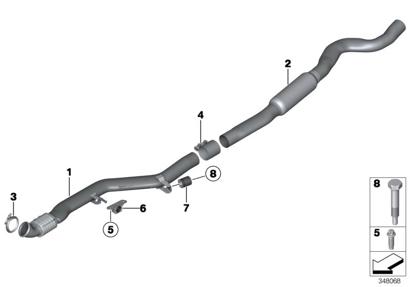 Genuine BMW 18307633096 F21 F20 Front Pipe (Inc. 335i, M235i & M235i Racing) | ML Performance UK UK Car Parts