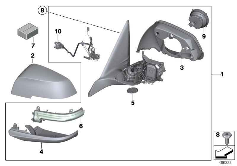 Genuine BMW 51169449378 F39 G29 Housing Lower Section, Right SHADOW-LINE (Inc. X2) | ML Performance UK UK Car Parts
