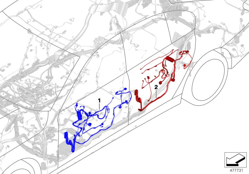 Genuine BMW 61128714791 G32 Co-Driver's Side Door Cable Harness (Inc. 620dX, 630d & 640dX) | ML Performance UK UK Car Parts