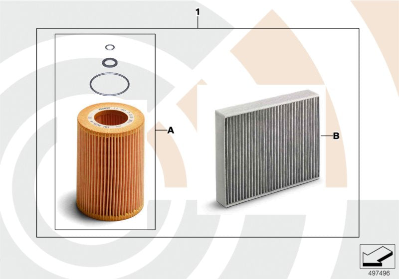 Genuine BMW 88002464049 F20 Inspection Kit I Value Line VALUE LINE (Inc. M135iX, 320iX & Hybrid 3) | ML Performance UK UK Car Parts