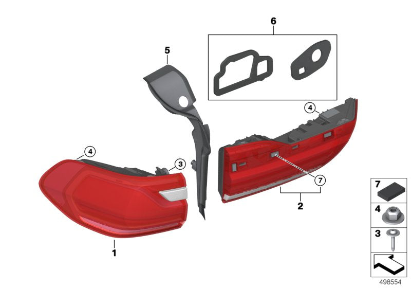 Genuine BMW 63217451768 G07 Trim, Drip Rail, Right (Inc. X7) | ML Performance UK UK Car Parts