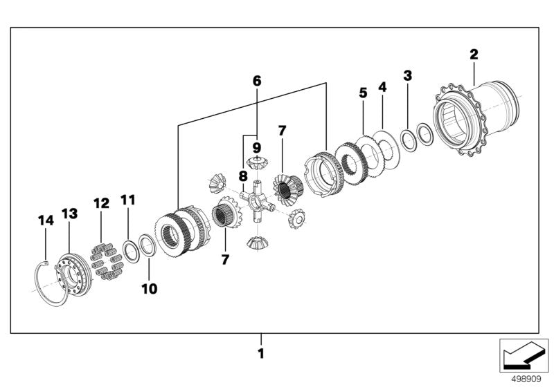 Genuine BMW 23008423817 Gear Wheel RAMP SET 65/35 (Inc. M6 GT3) | ML Performance UK UK Car Parts