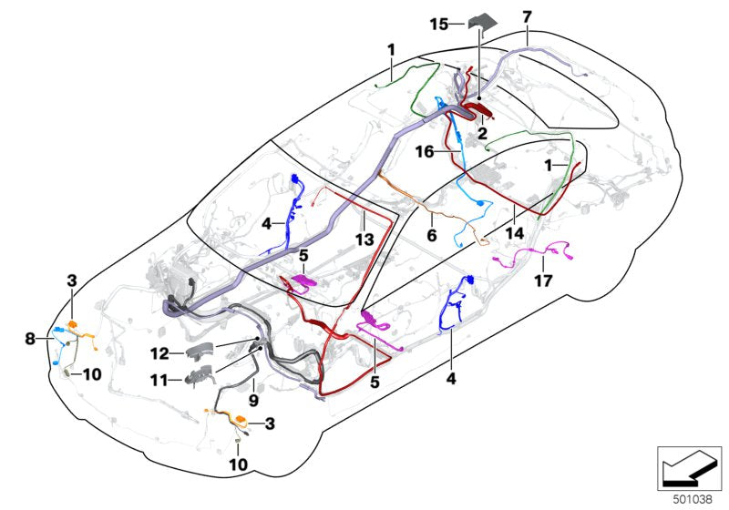 Genuine BMW 61129387650 Rep. Wire For Safety Battery Terminal (Inc. 320i ed, 320d ed & Hybrid 3) | ML Performance UK UK Car Parts