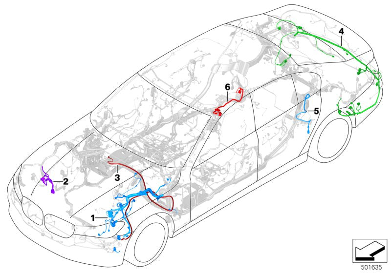 Genuine BMW 61127938471 G30 G11 G31 Rep. Wiring Harness For Electric Fan 400W/600W (Inc. 730Ld, 530iX & 530dX) | ML Performance UK UK Car Parts