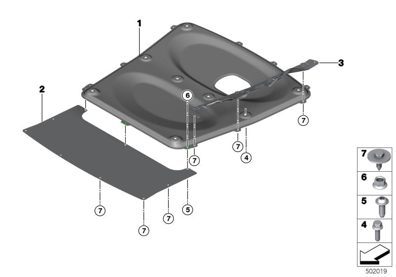 Genuine BMW 51758416753 Structural Reinforcement Panel AUSBAUTEIL (Inc. M235i Racing) | ML Performance UK UK Car Parts
