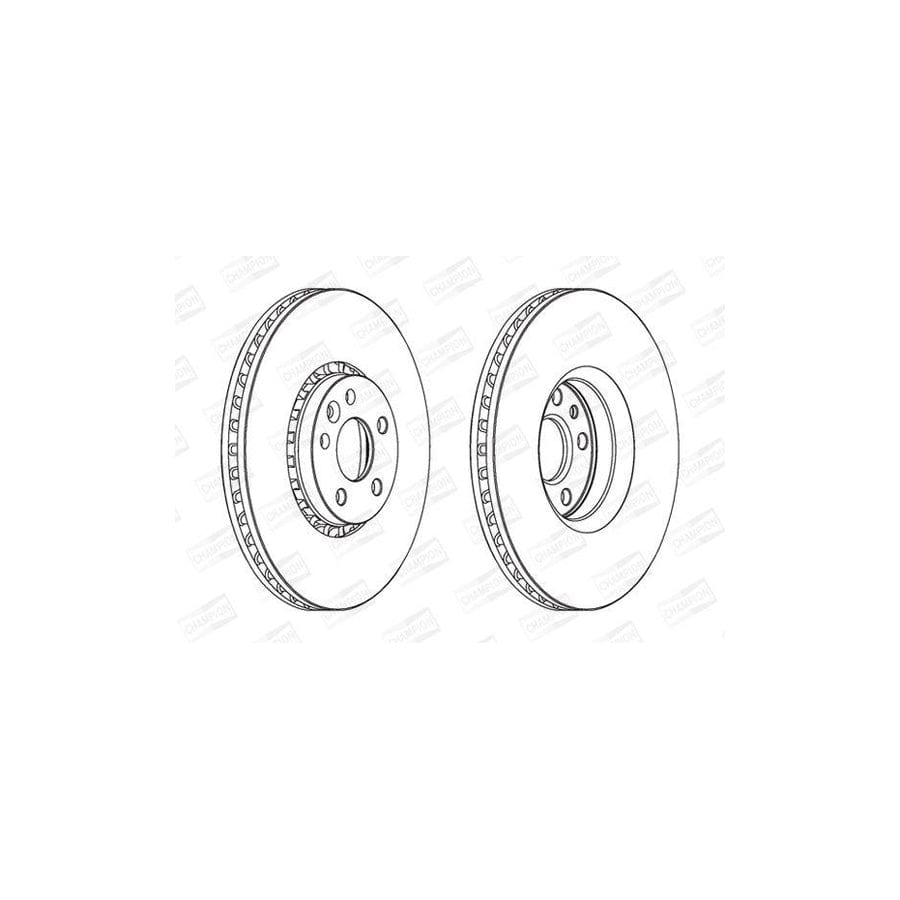 Champion 562672Ch-1 Brake Disc For Volvo Xc60 I (156)
