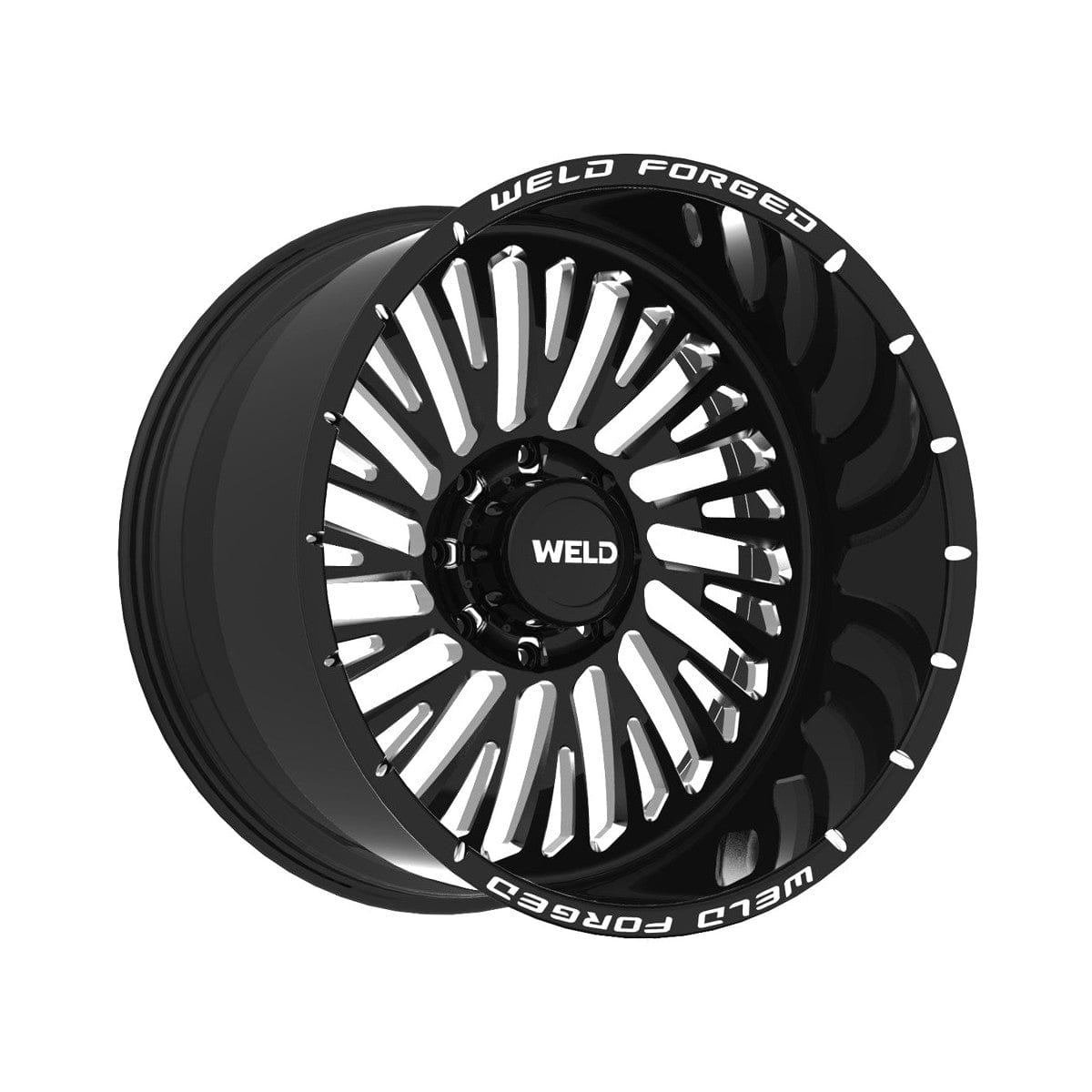 Weld W71102084BCA Jericho Xt Wheel 20x12 6x139.7 ET-51 BS4.5 Gloss Black & Contrast Cut