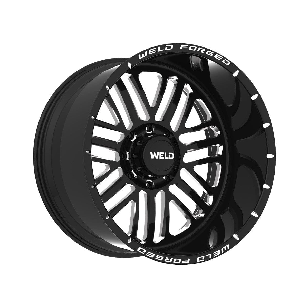 Weld W71222089BBA Quarry Xt Wheel 22x12 6x135 ET-51 BS4.5 Gloss Black & Contrast Cut