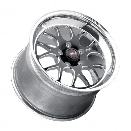Weld 77MB7050B33A S77 Wheel 17x5 5x4.75 ET8 BS3.3 Black Center - Polished Shell
