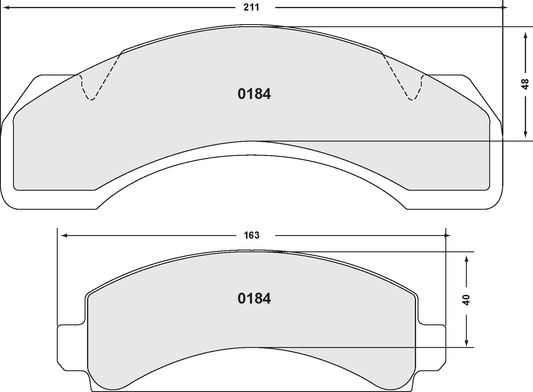 PFC 0184.20 184 CARBON METALLIC BRAKE PAD SET