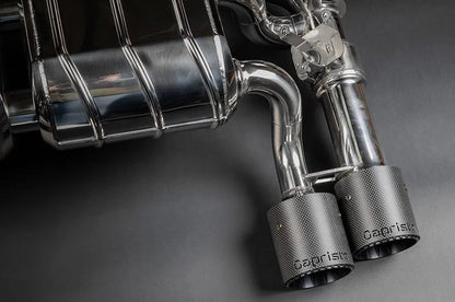 Capristo 02BM09903030 BMW M2 Competition/CS (F87) Valved Exhaust with Mid-Silencer/OPF Delete, Wicrom Tips (OE Actuators) 