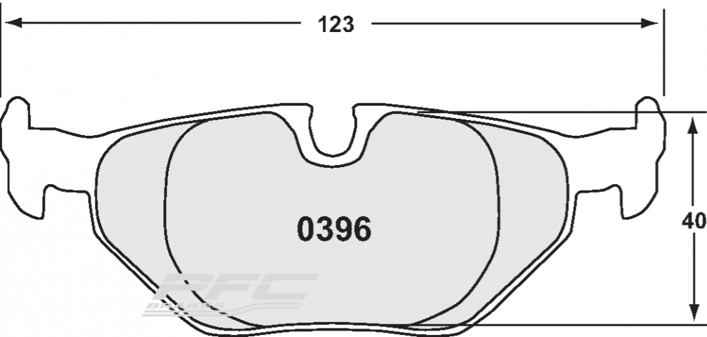 PFC 0396.332.17.44 REAR BRAKE PADS 332 CMPD 17MM BMW 1 SERIES 120D/130I 06-12 E81/E82/E87