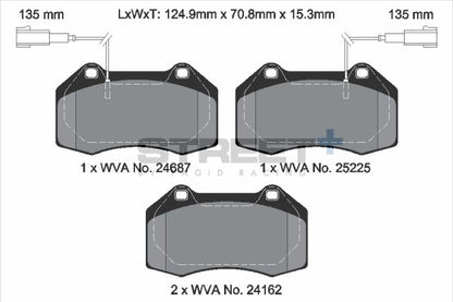 PAGID Racing T8190SP2001 STREET+ Brake Pads