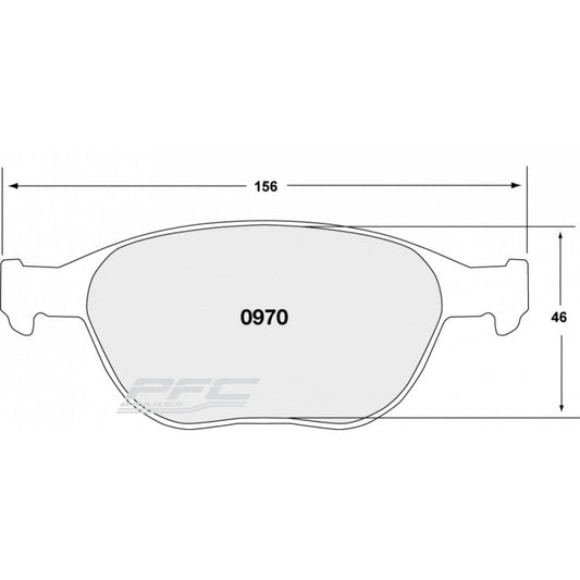 PFC 0970.333.17.44 BRAKE PADS SET (FRONT) RACE 333 CMPD 17 MM