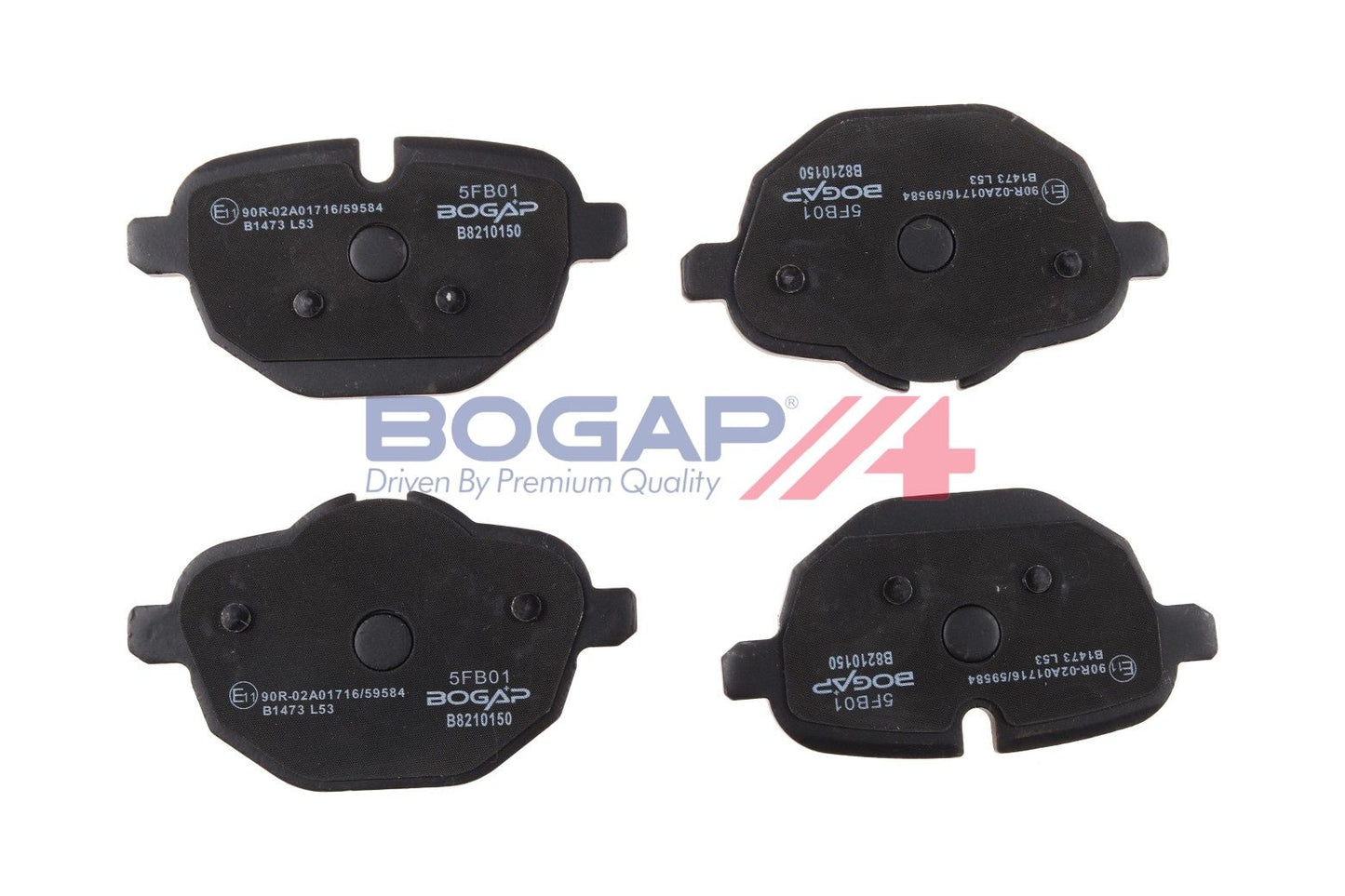 BOGAP B8210150 Brake Pad Set, Disc Brake | ML Performance Car Parts