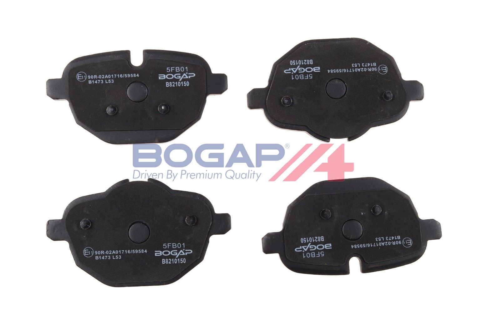 BOGAP B8210150 Brake Pad Set, Disc Brake | ML Performance Car Parts