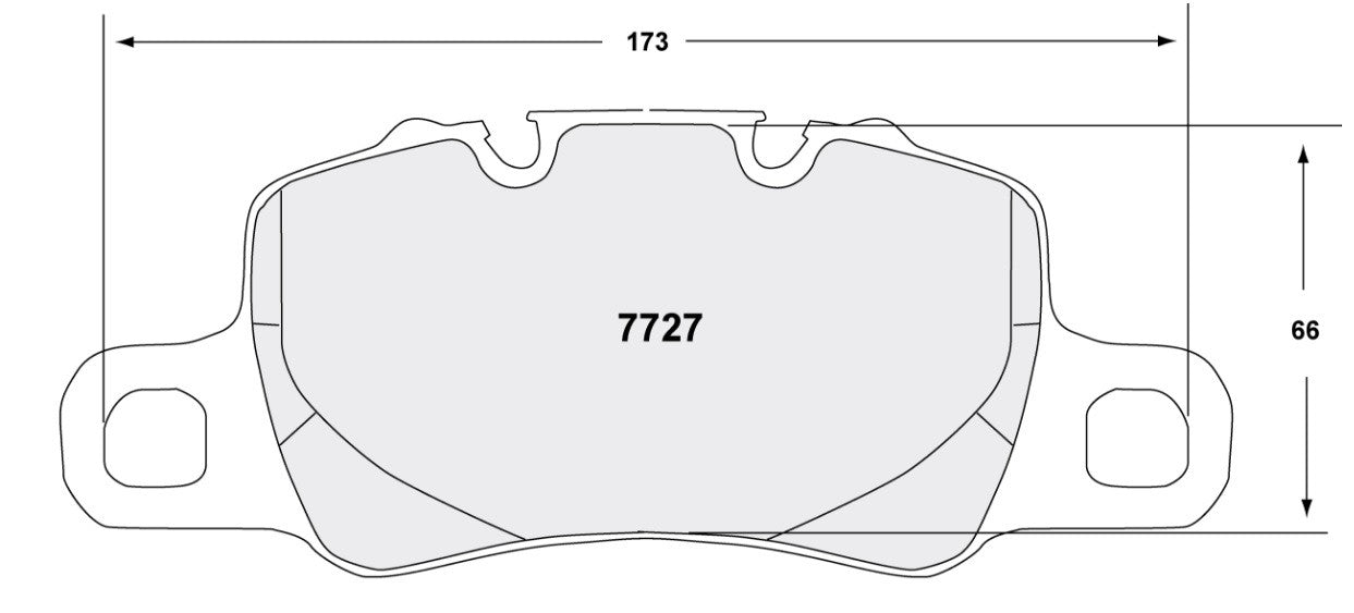 PFC 7727.11.18.44 REAR BRAKE PADS 11 CMPD 18MM PORSCHE 992 GT3 / 991 GT3-TURBO - CAYMAN GT4
