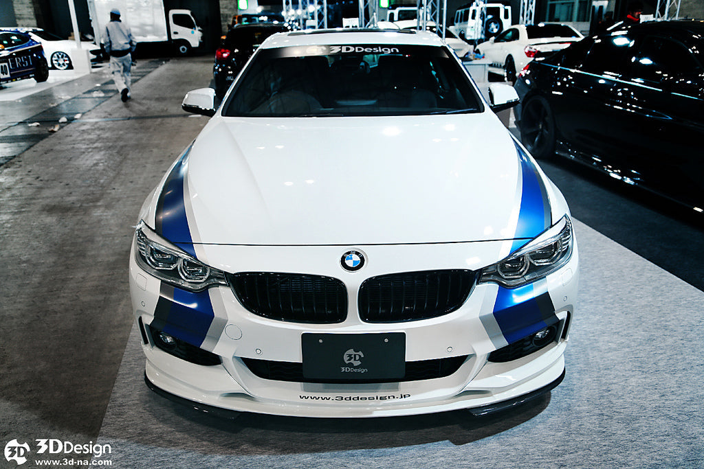 3D Design F32 / F36 4-Series M-Sport Carbon Under Splitter Set
