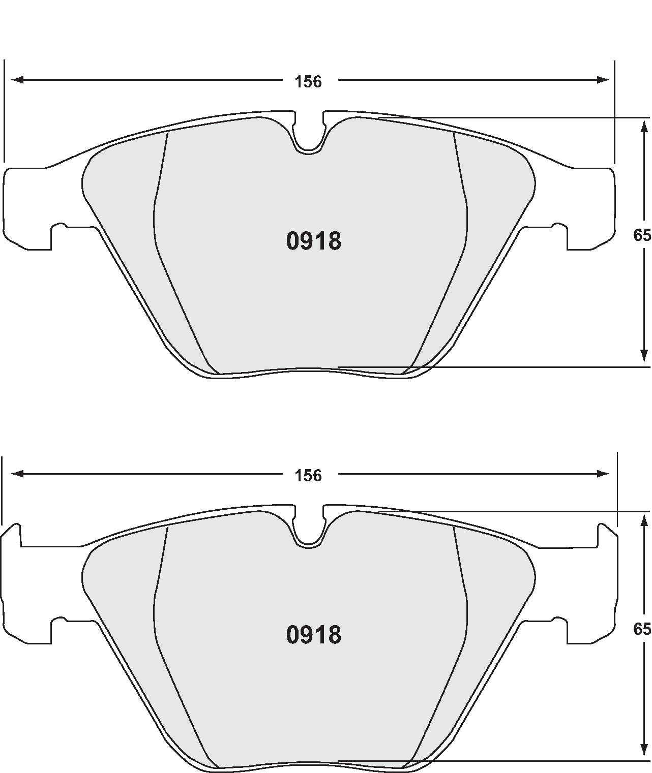 PFC 0918.10 FRONT BRAKE PADS Z-RATED BMW M3 E90/E92/E93