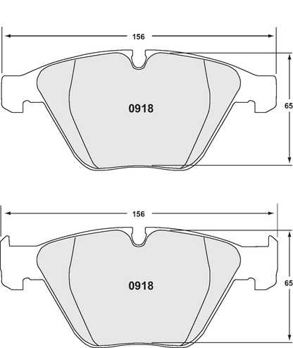 PFC 0918.10 FRONT BRAKE PADS Z-RATED BMW M3 E90/E92/E93