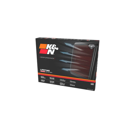 K&N 33-5138 High-Flow Original Lifetime Engine Air Filter - FORD E350 SUPER DUTY V8-7.3L F/I