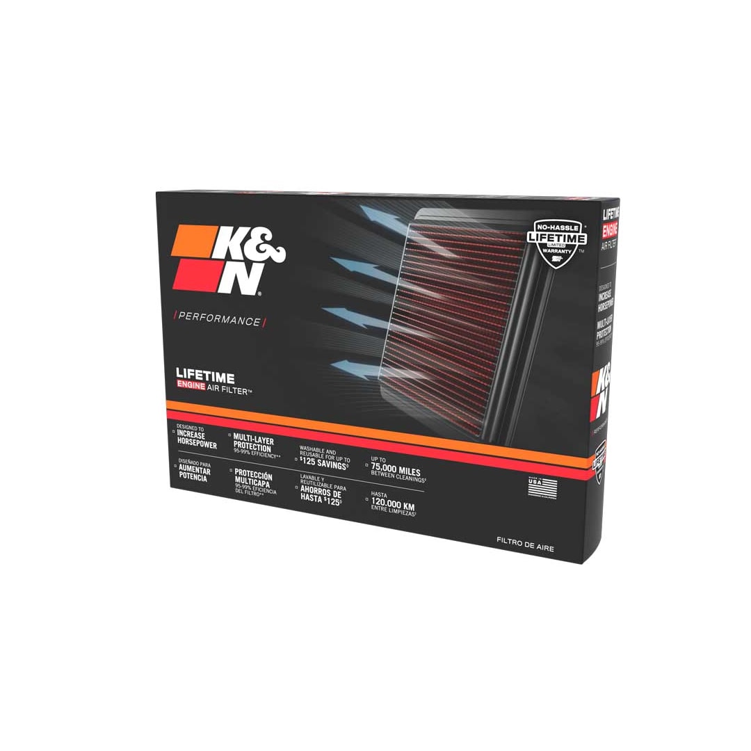 K&N 33-2968 High-Flow Original Lifetime Engine Air Filter - SUZUKI ALTO L3-1.0L F/I