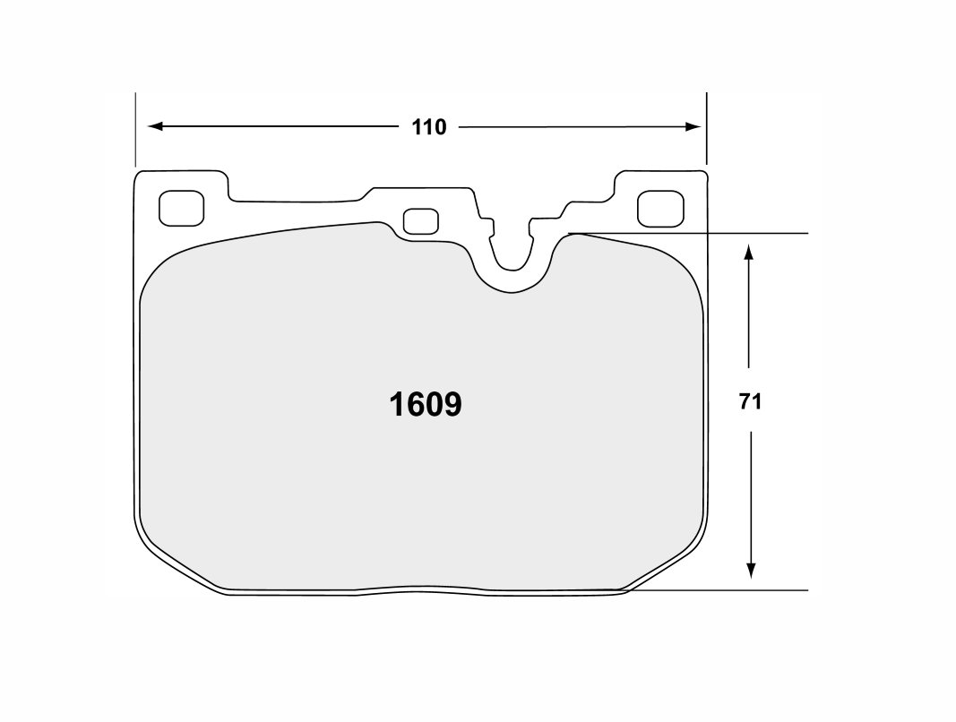 PFC 1609.08.17.44 FRONT BRAKE PADS RACE 08 CMPD 17MM FOR BMW M2 (F87) / M3 (F80) / M4 (F82 / F83)