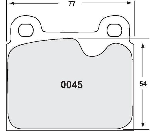 PFC 0045.08.15.44 FRONT BRAKE PADS RACE 08 CMPD 15 MM FOR PORSCHE 911/911S 1972-1983