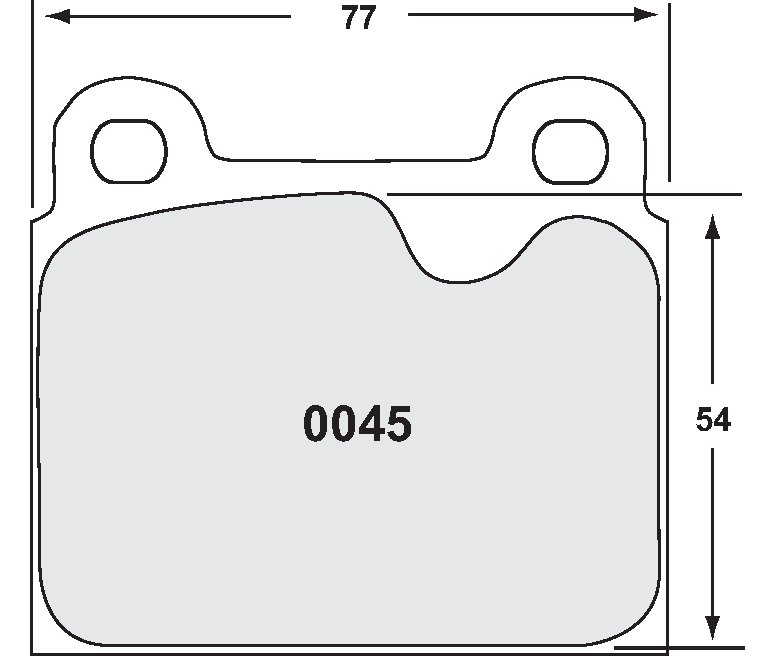 PFC 0045.97.15.44 FRONT BRAKE PADS 97 CMPD 15 MM FOR PORSCHE 911/911S 1972-1983