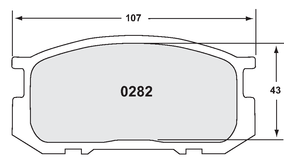 PFC 0282.10 BRAKE PADS Z-RATED