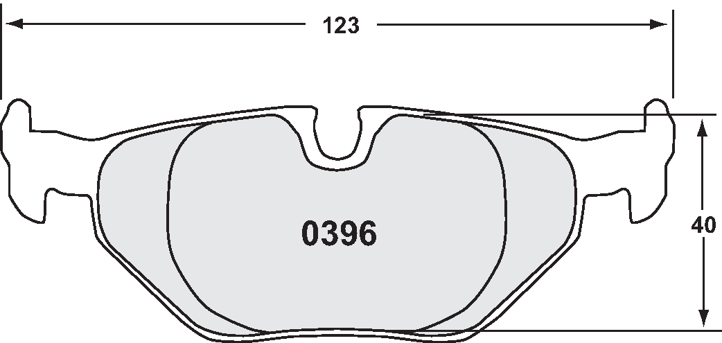 PFC 0396.11.17.44 REAR BRAKE PADS RACE 11 CMPD 17MM BMW 1 SERIES 120D/130I 06-12 E81/E87