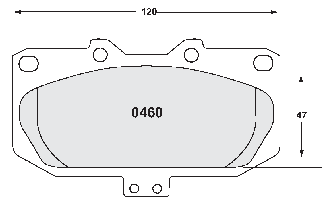 PFC 0460.11.15.44 BRAKE PADS RACE 11 CMPD 15MM FRONT SUBARU IMPREZA WRX 99-01 INCL GP.N