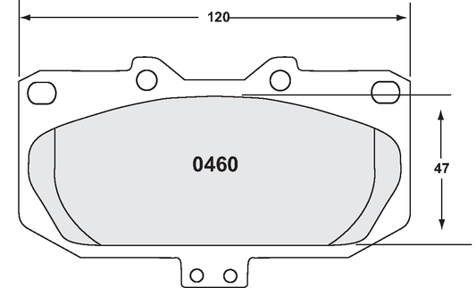 PFC 0460.11.15.44 BRAKE PADS RACE 11 CMPD 15MM FRONT SUBARU IMPREZA WRX 99-01 INCL GP.N